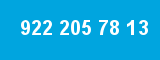 922 205 78 13 922 205 78 13
